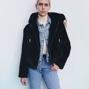 Zara faux fur jacket 🔥